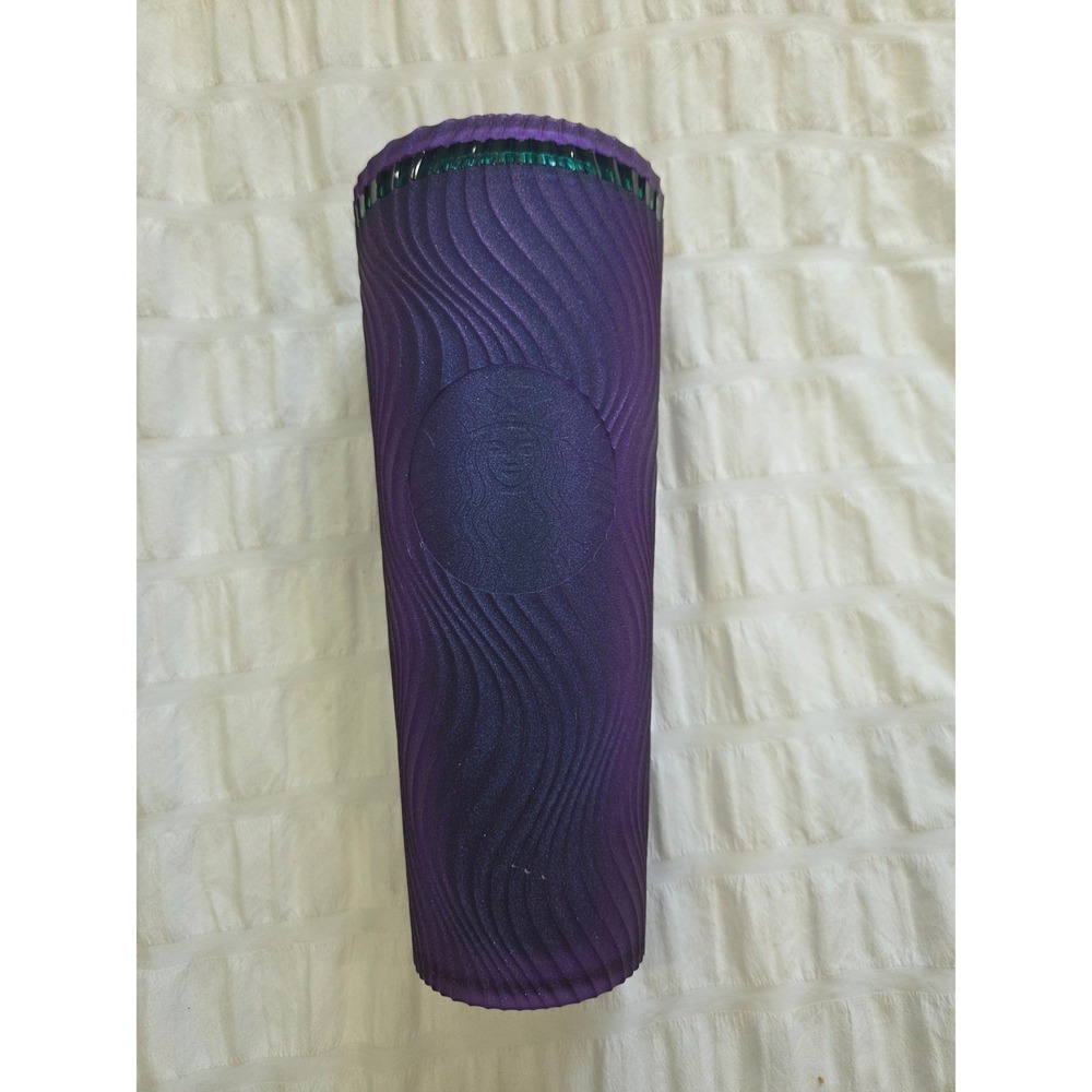 Starbucks 2025 Purple Green Swirl Siren Mermaid 24oz Venti Tumbler Cold Cup NWT